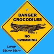 Small Roadsign Crocodile